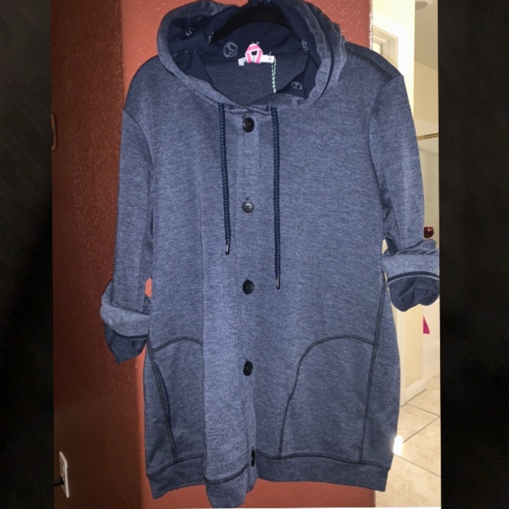 Button Down Casual SweatJacket